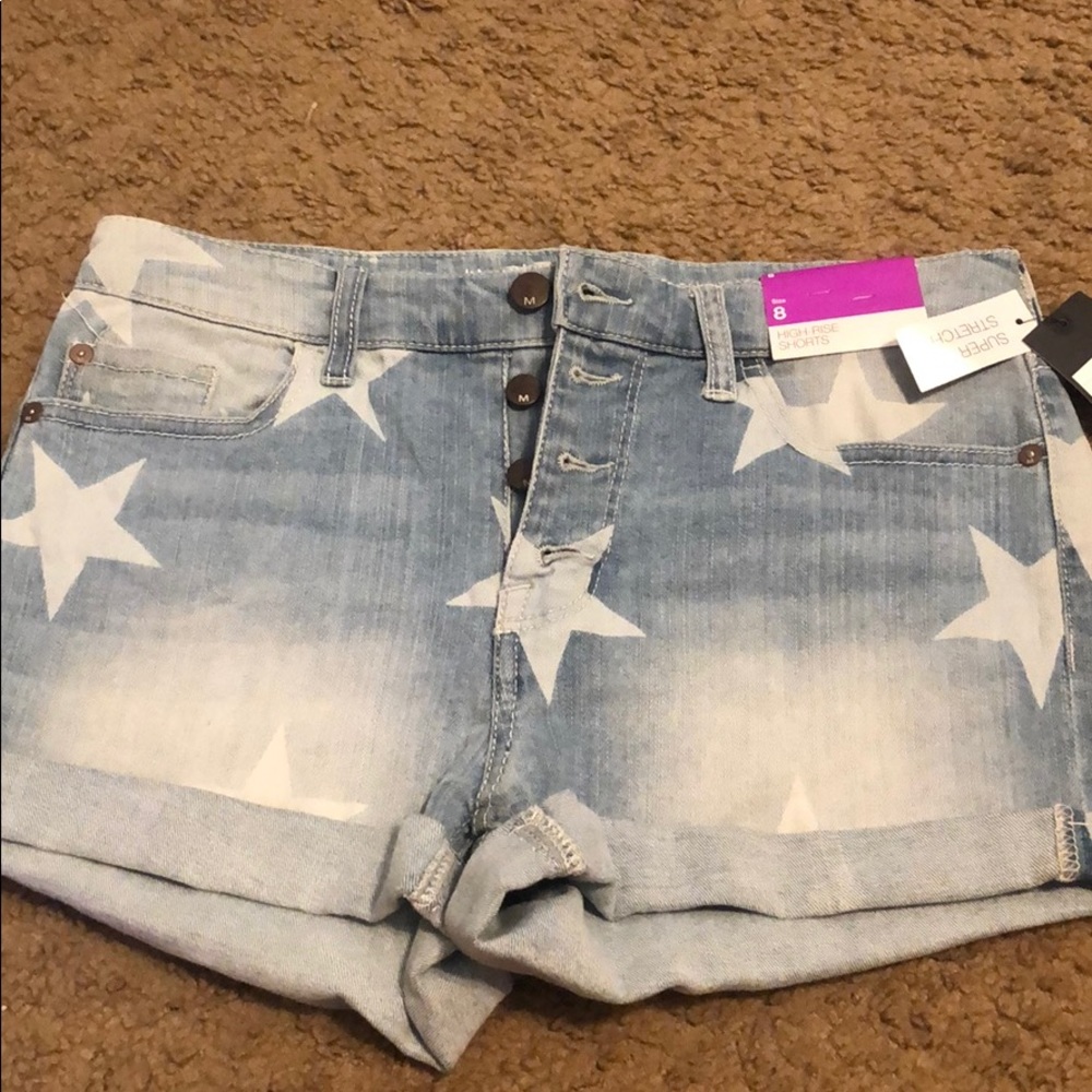 Denim shorts